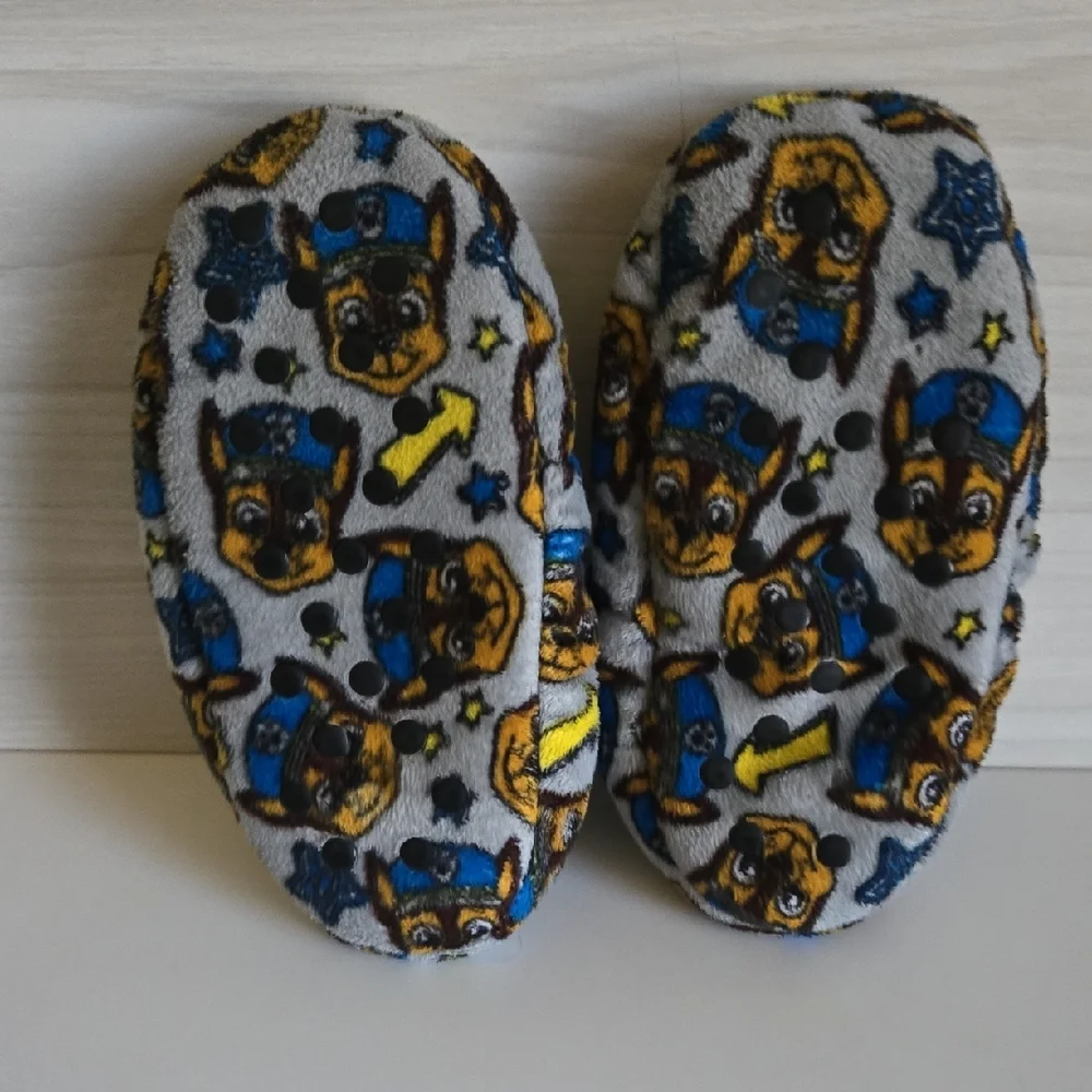 Kids Grey Paw Patrol Character Slip-On Slippers - Unbranded